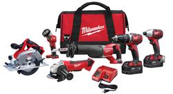 Milwaukee M18 Cordless Lithium-Ion 6-Tool Combo Kits