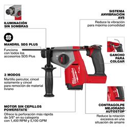 Milwaukee M18 FUEL 5/8 in. SDS Plus Rotary Hammer Drills 2908-20