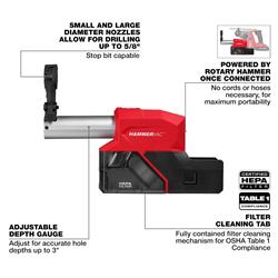Milwaukee M18 FUEL HAMMERVAC 5/8 in. Dedicated Dust Extractors 2908-DE