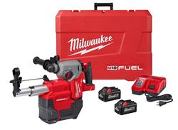 Milwaukee M18 FUEL 1 in. SDS Plus Rotary Hammer Drills with Dust Extractor Kits 2912-22DE