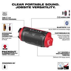 Milwaukee M12 Bluetooth Jobsite Speakers with PACKOUT Compatibility 2955-20