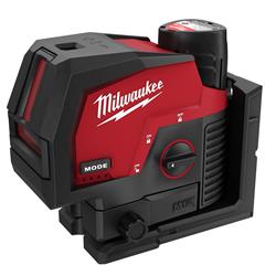 Milwaukee M12 Green Cross Line and Plumb Point Lasers 3622-21