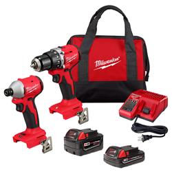 Milwaukee M18 Brushless 2-Tool Combo Kits 3693-22CX