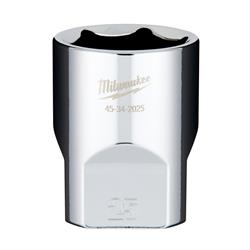 Milwaukee 6-Point Sockets with FOUR FLAT Sides 45-34-2025