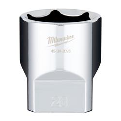 Milwaukee 6-Point Sockets with FOUR FLAT Sides 45-34-2028