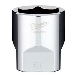 Milwaukee 6-Point Sockets with FOUR FLAT Sides 45-34-2030