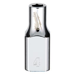 Milwaukee 6-Point Sockets with FOUR FLAT Sides 45-34-4000