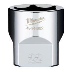 Milwaukee 6-Point Sockets with FOUR FLAT Sides 45-34-8022