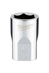 Milwaukee 6-Point Sockets with FOUR FLAT Sides 45-34-9064