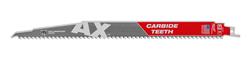 Milwaukee SAWZALL AX Carbide Teeth Wood Blades
