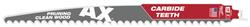 Milwaukee SAWZALL AX Carbide Teeth Wood Blades 48-00-5233