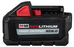 Milwaukee M18 REDLITHIUM High-Output XC6.0 Batteries