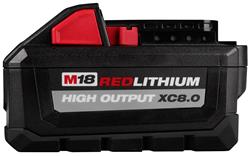 Milwaukee M18 REDLITHIUM High-Output XC8.0 Batteries