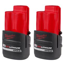Milwaukee M12 REDLITHIUM High-Output CP2.5 Batteries 48-11-2425S