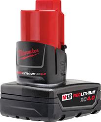 Milwaukee M12 REDLITHIUM XC 4.0 Extended Capacity Batteries