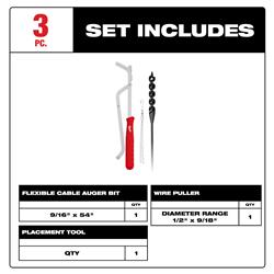 Milwaukee Cable Drill Bits 48-13-8403