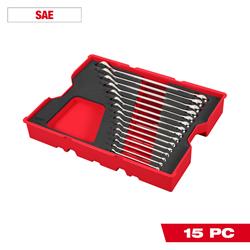 Milwaukee 15-Piece Combination Wrench Set with PACKOUT Drawer Trays 48-22-0155