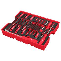 Milwaukee 17-Piece Screwdrivers and Pry Bar Sets with PACKOUT Drawers 48-22-0158