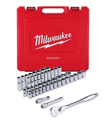 Milwaukee 47-Piece Ratchet and Socket Sets 48-22-9010