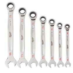 Milwaukee 7-Piece Ratcheting Combination Wrench Sets