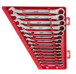 Milwaukee 15-Piece Ratcheting Combination Wrench Sets 48-22-9416