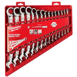 Milwaukee 15-Piece Ratcheting Combination Wrench Sets