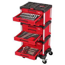 Milwaukee 366-Piece Master Mechanics Hand Tool Set with PACKOUT Drawers and Dollies