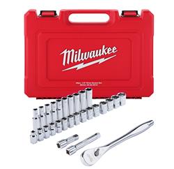 Milwaukee 28-Piece Ratchet and Socket Sets 48-22-9510