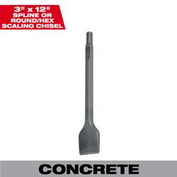 Milwaukee Rotary Hammer Standard Chisels 48-62-2055