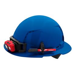 Milwaukee Full Brim Vented Hard Hats with 4-Point Ratcheting Suspension