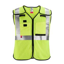 Milwaukee AR/FR Cat. 1 Class 2 Breakaway High-Visibility Mesh Safety Vests 48-73-5213