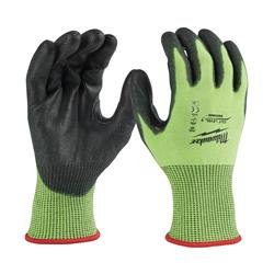 Milwaukee High-Visibility ANSI Cut Level 5 Polyurethane-Dipped Gloves 48-73-8952B