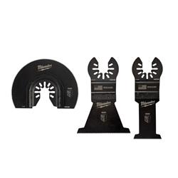 Milwaukee OPEN-LOK 3-Piece Wood Cutting Multi-Tool Blade Variety Packs 49-10-9004