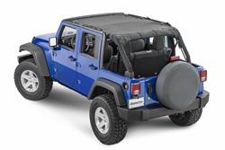 MasterTop ShadeMaker Bimini Plus Tops for 2007-2017 WRANGLER, 2018 WRANGLER JK - 14220401