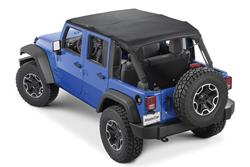 MasterTop Bimini Plus Tops for 2010-2017 WRANGLER, 2018 WRANGLER JK - 14300924