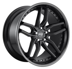 Niche M194 Methos Matte Black Wheels with Gloss Black Lip 19x9.5
