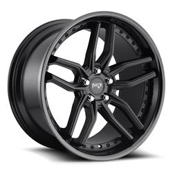 Niche M194 Methos Matte Black Wheels with Gloss Black Lip 20x9