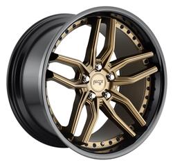 Niche M195 Methos Matte Bronze Wheels with Gloss Black Lip 20x9