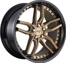 Niche M195 Methos Matte Bronze Wheels with Gloss Black Lip 20x9