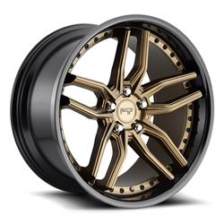 Niche M195 Methos Matte Bronze Wheels with Gloss Black Lip 20x9