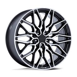 Niche NC277 Calabria 5 Gloss Black Wheels with Machined Accents 20x9
