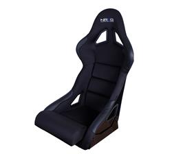 NRG Fiberglass Black Cloth Bucket Seat FRP-330