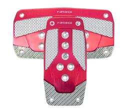 NRG Sport Pedal Pad Cover Plates PDL-450RD