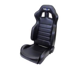 NRG Reclining Racing Black Simulated Leather/vinyl Seat RSC-208L/R