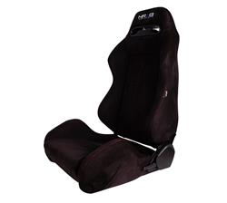 NRG Type-R Racing Black Suede Seat RSC-220L/R