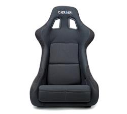 NRG Fiberglass Black Cloth Bucket Seat RSC-302CF/BK