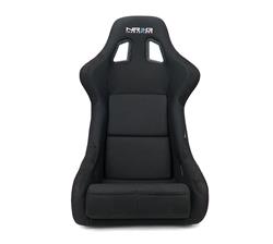 NRG Fiberglass Black Cloth Bucket Seat RSC-302CF/GN