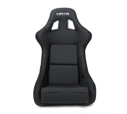 NRG Fiberglass Black Cloth Bucket Seat RSC-302CF/RD