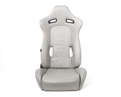 NRG The Arrow Racing Gray Simulated Leather/vinyl Seat RSC-810GY L/R