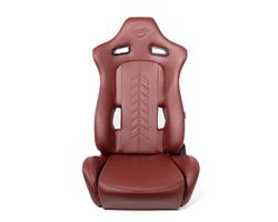 NRG The Arrow Racing Maroon Simulated Leather/vinyl Seat RSC-810MAR L/R